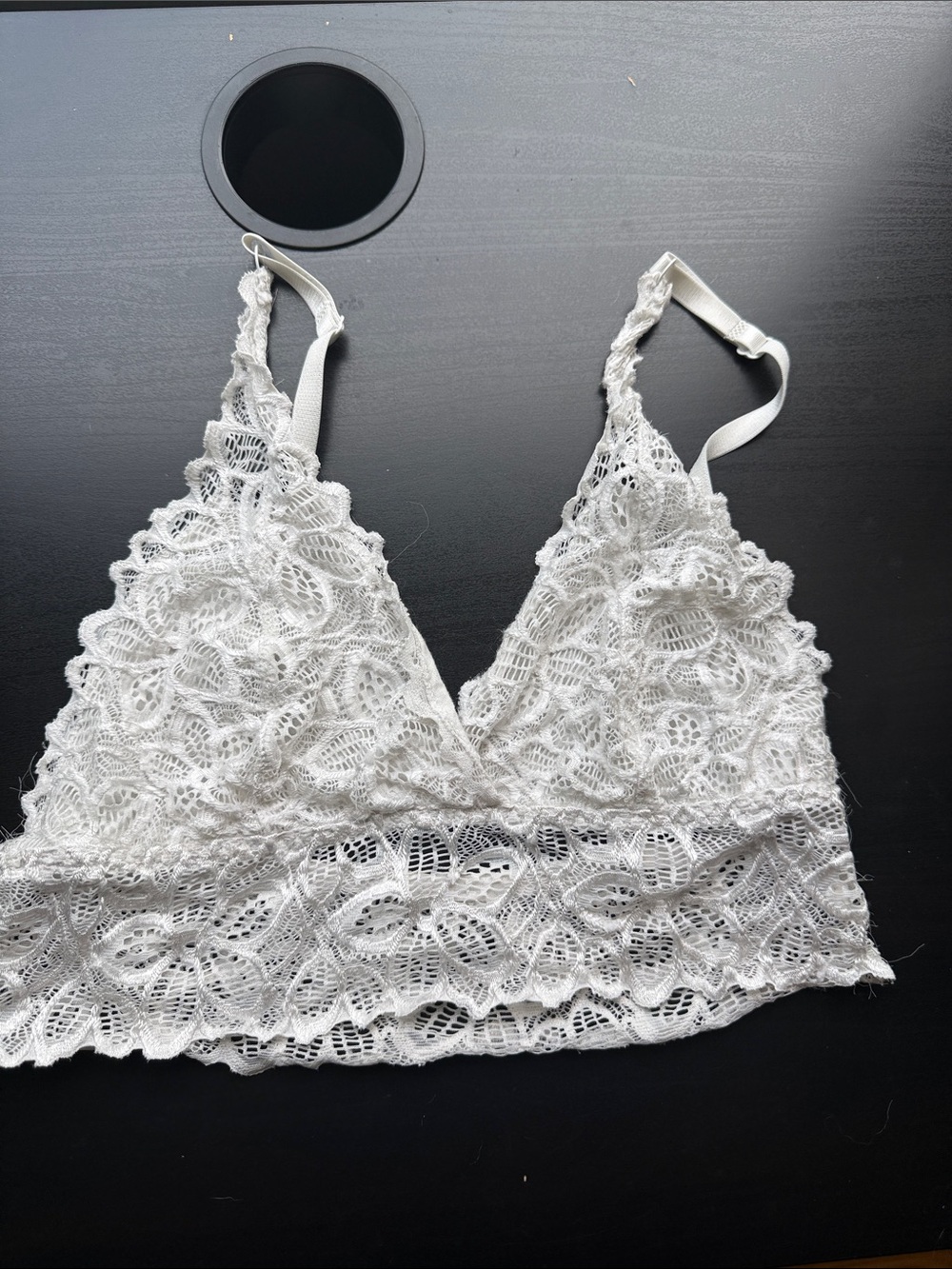 Delicate Lace Bralette in White